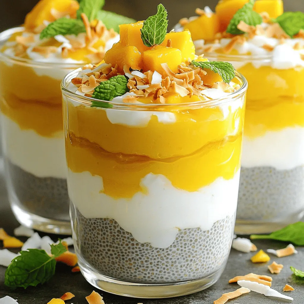 Coconut Mango Chia Pudding Nutritious and Easy Recipe