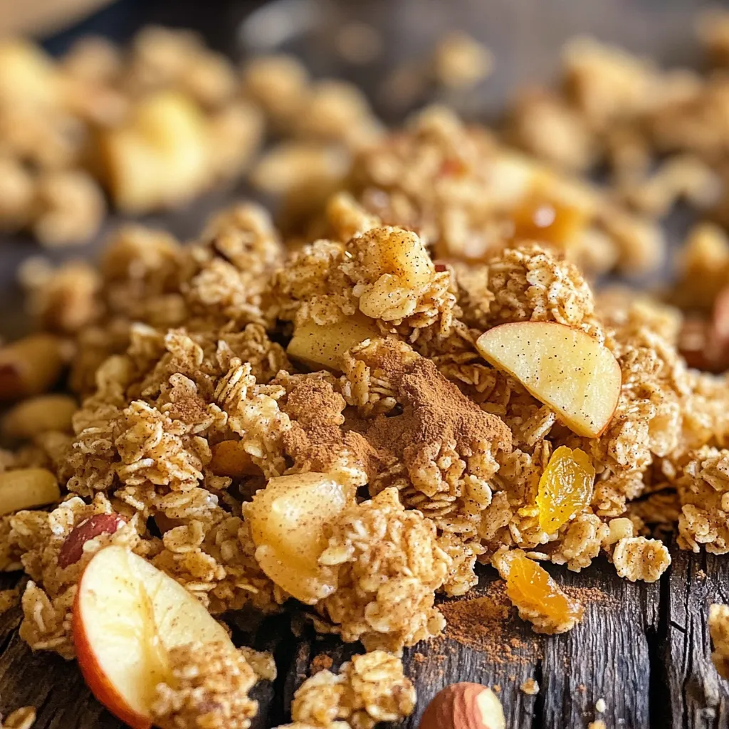 Apple Cinnamon Granola Clusters Healthy Snack Idea