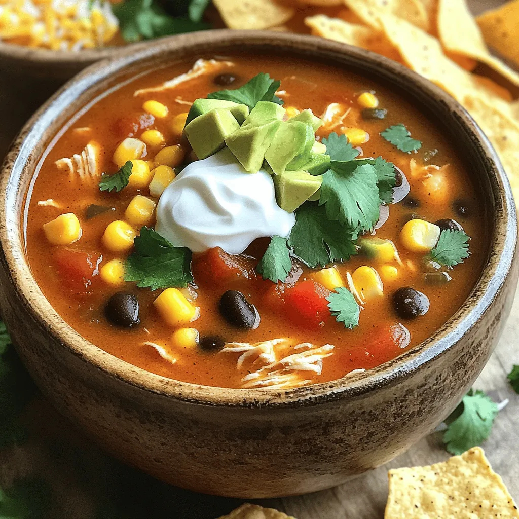 Slow Cooker Chicken Enchilada Soup Tasty and Easy Meal
