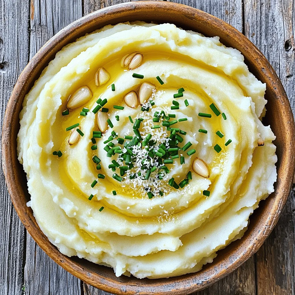 Creamy Garlic Mashed Potatoes Rich and Savory Delight