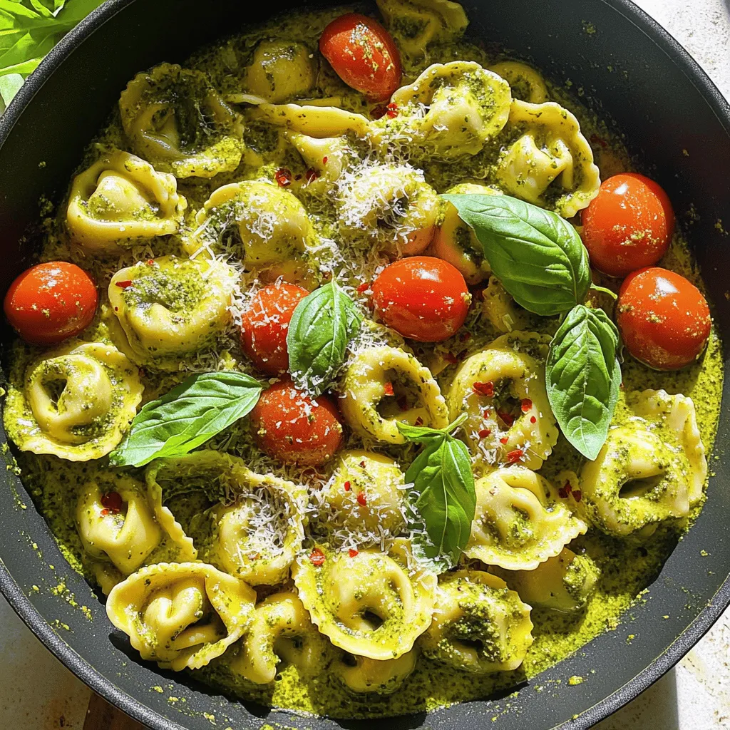 Creamy Pesto Tortellini Flavorful and Quick Meal