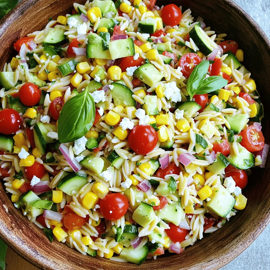 Summer Veggie Orzo Salad Fresh and Flavorful Recipe