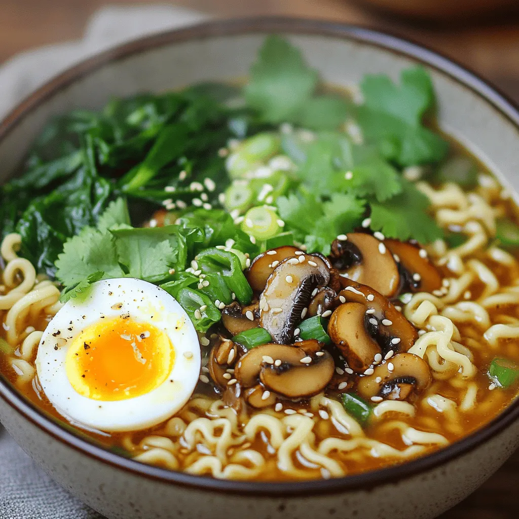 Asian Mushroom Ramen Noodles Flavorful and Simple Dish