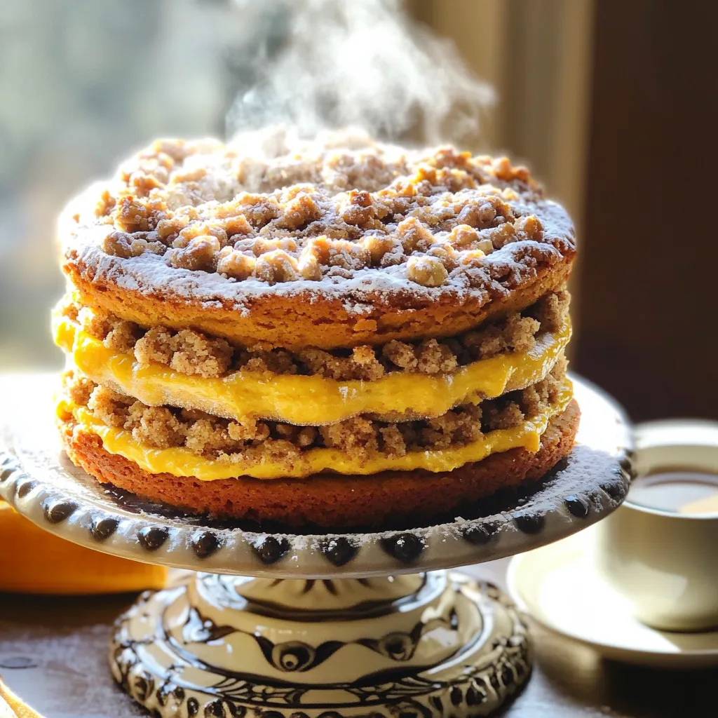 Pumpkin Streusel Coffee Cake Deliciously Easy Recipe