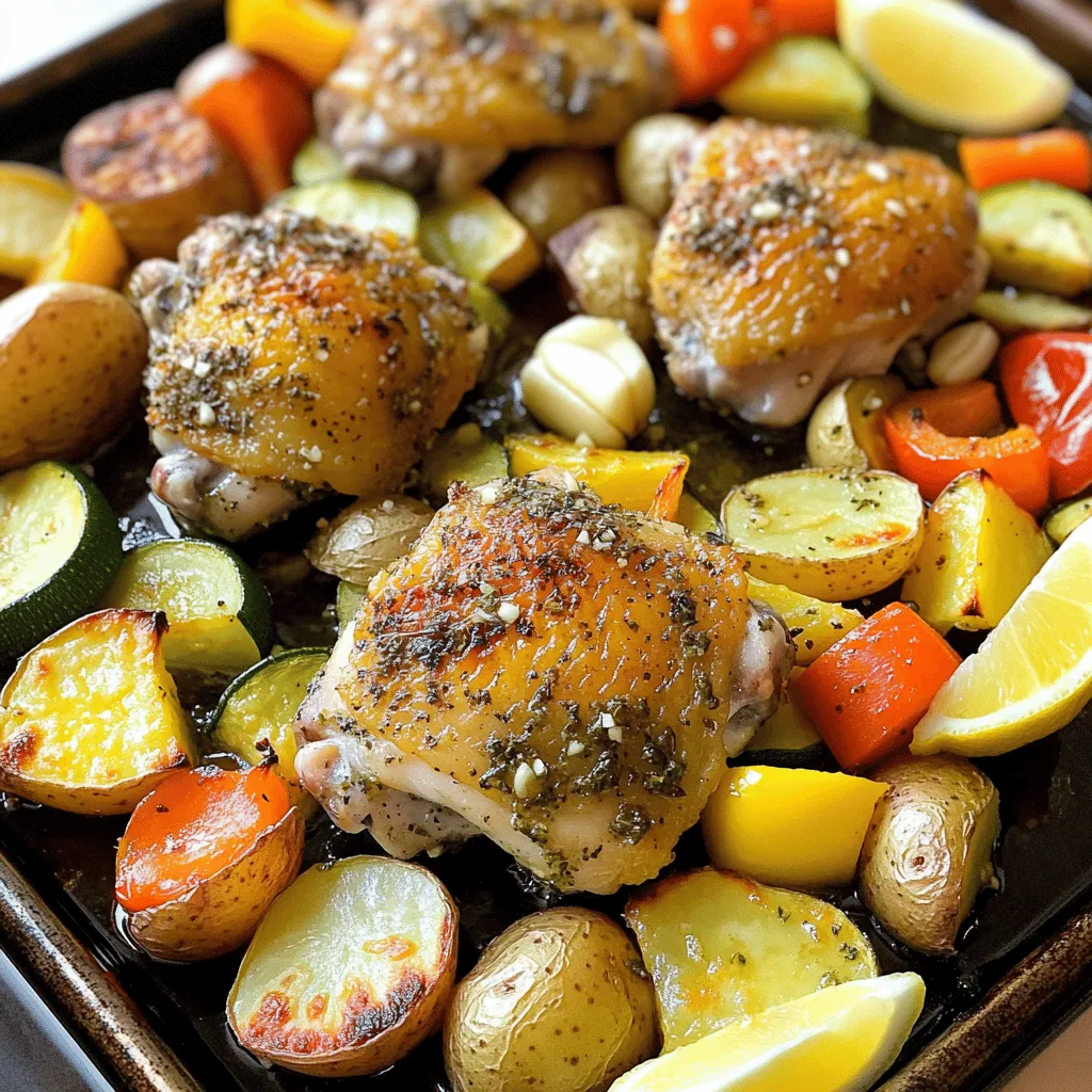 Garlic Herb Chicken Sheet Pan Dinner Packed with Flavor