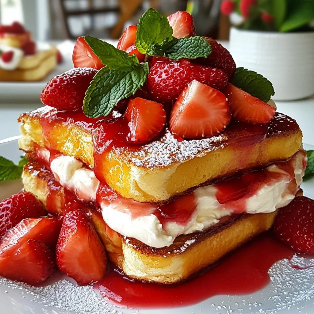 Strawberry Cheesecake French Toast Delightful Recipe