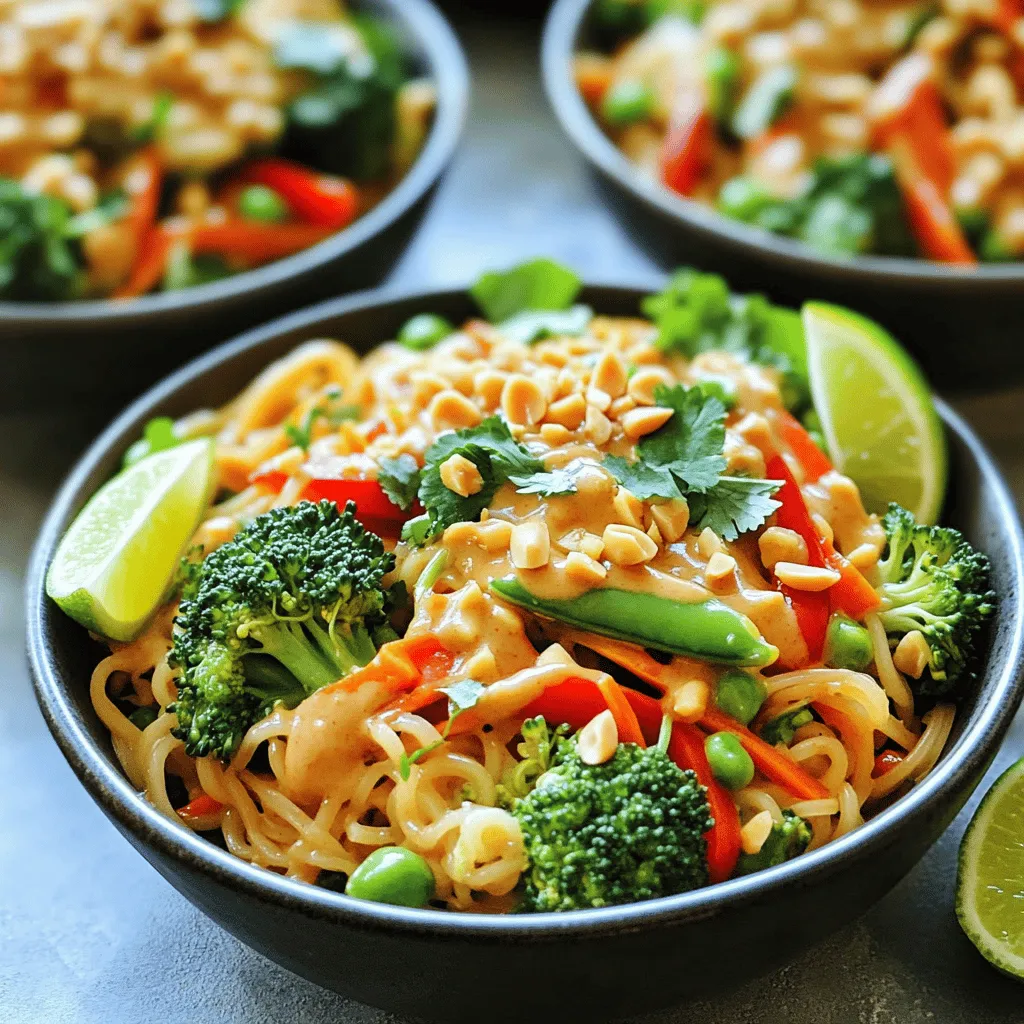 Thai Peanut Noodles Delicious and Easy Family Meal