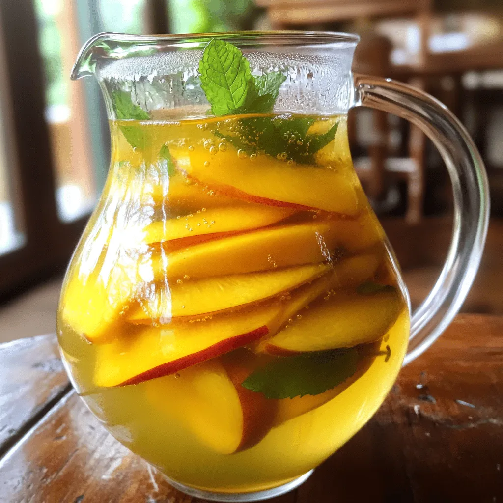 Ginger Peach Green Tea Refreshing and Flavorful Brew