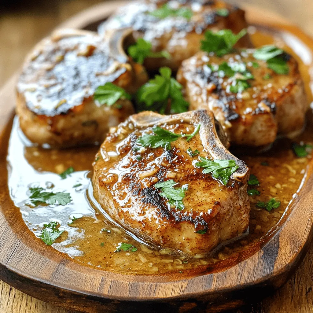 Savory Pork Chops with Garlic Sauce Recipe