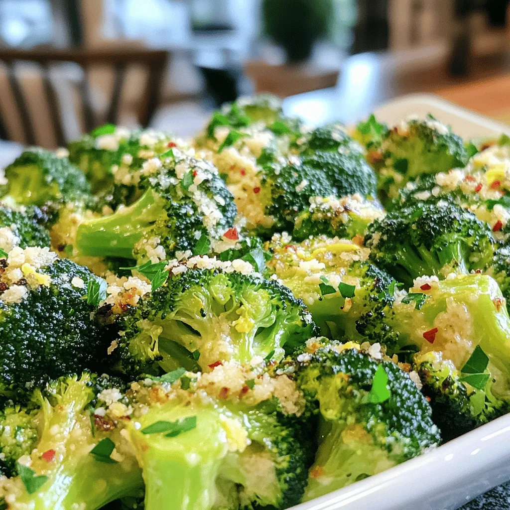 Garlic Parmesan Roasted Broccoli Flavorful Side Dish