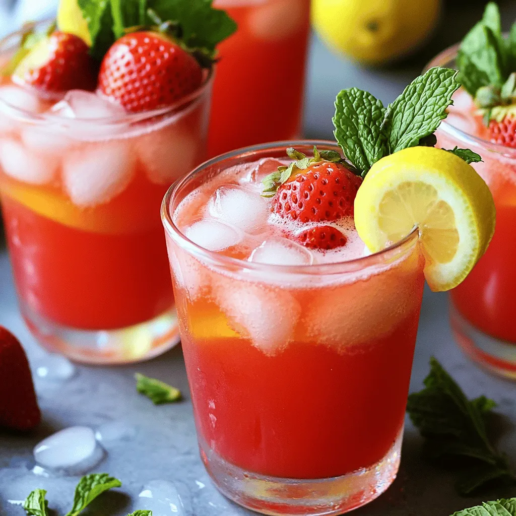 Strawberry Rose Lemonade Delightful and Refreshing Drink
