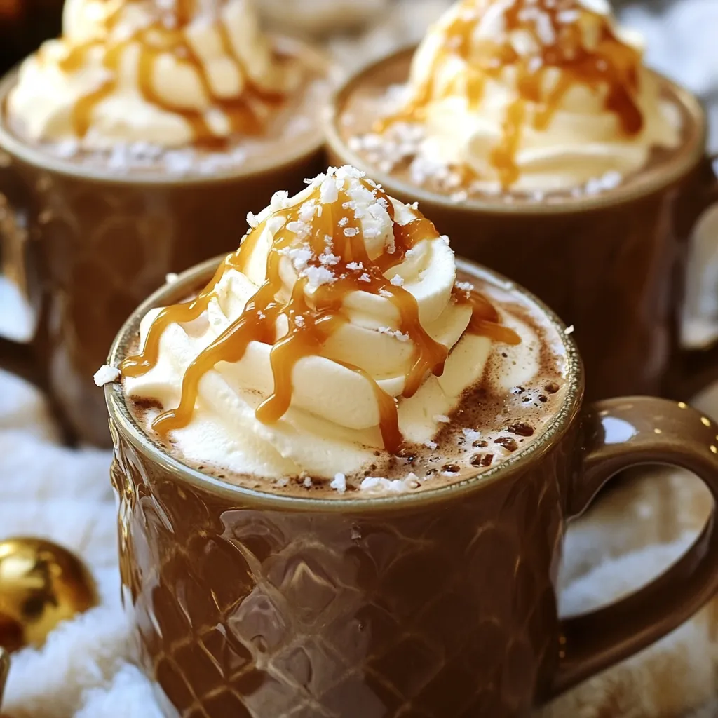 Caramel Swirl Hot Chocolate Indulgent Cozy Drink