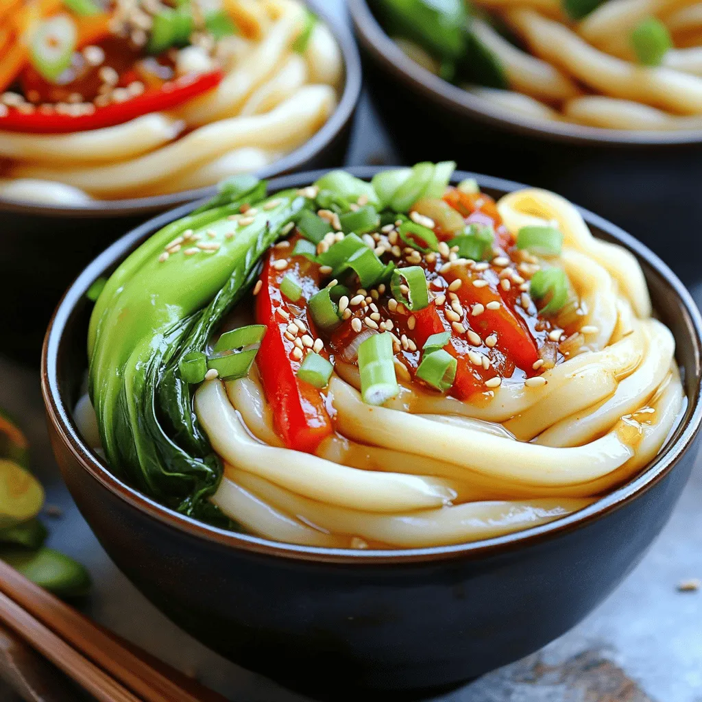 Chili Oil Udon Noodles Quick and Flavorful Stir-Fry