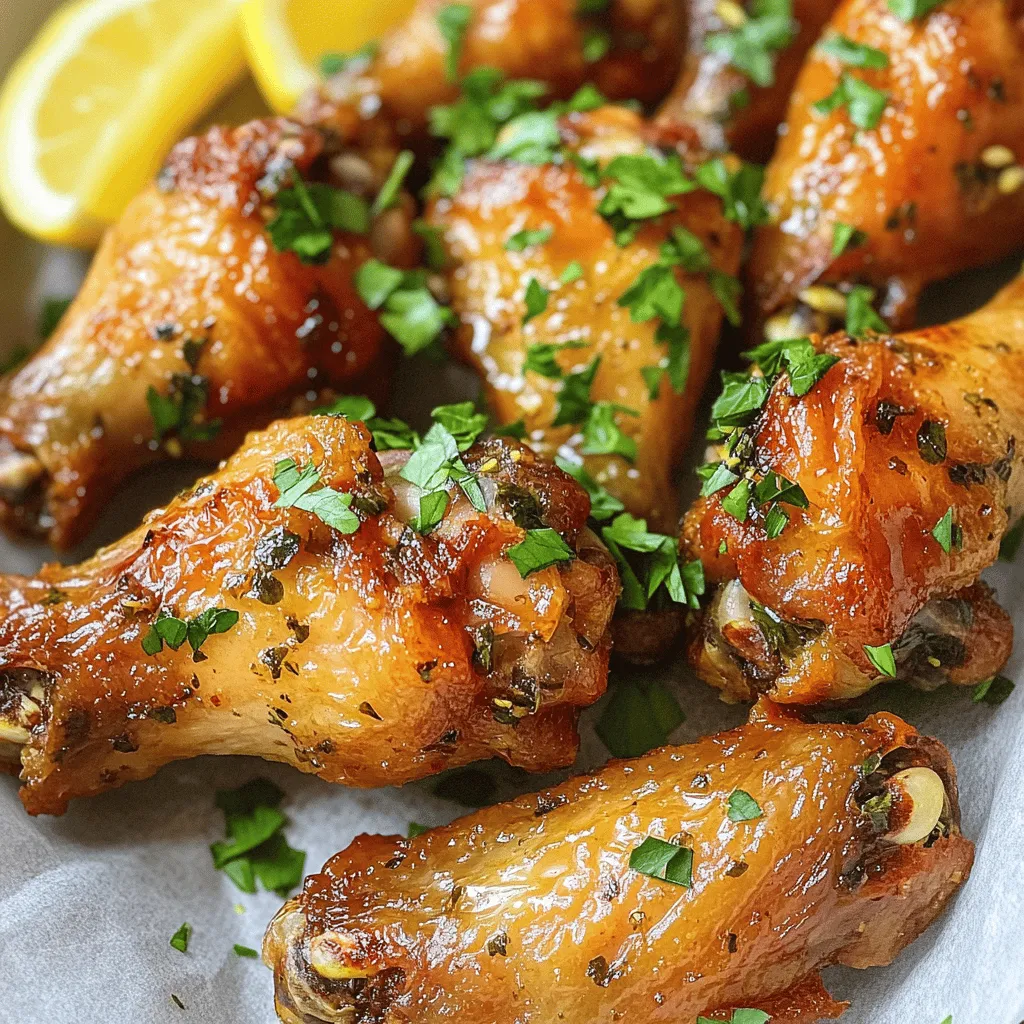 Air Fryer Garlic Herb Chicken Wings Flavorful Delight