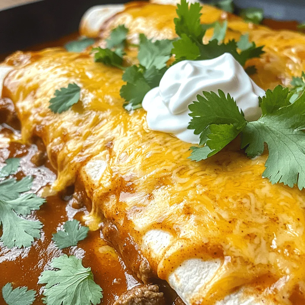 Easy Beef Enchiladas Flavorful and Quick Recipe