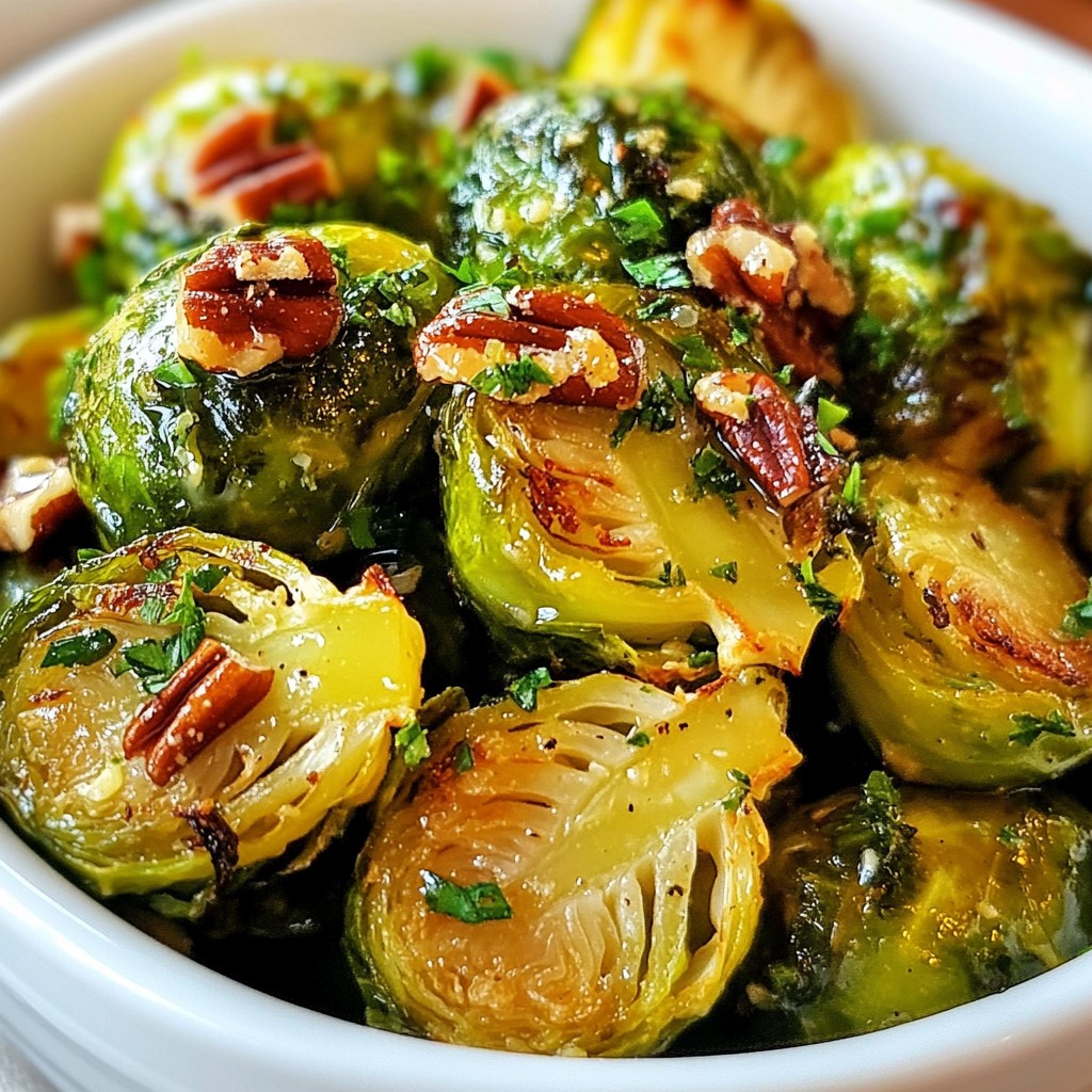 Maple Dijon Roasted Brussels Sprouts Flavorful Delight