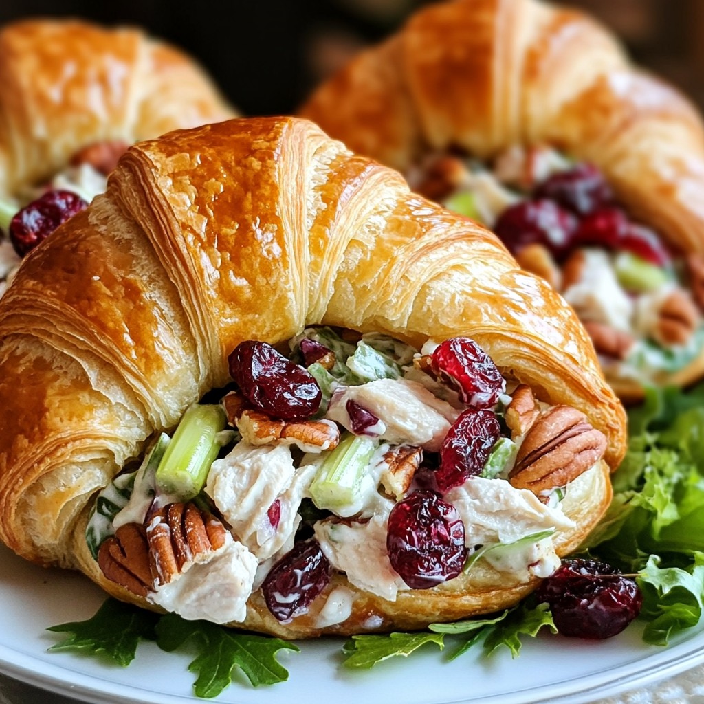 Cranberry Pecan Chicken Salad Croissants Delight