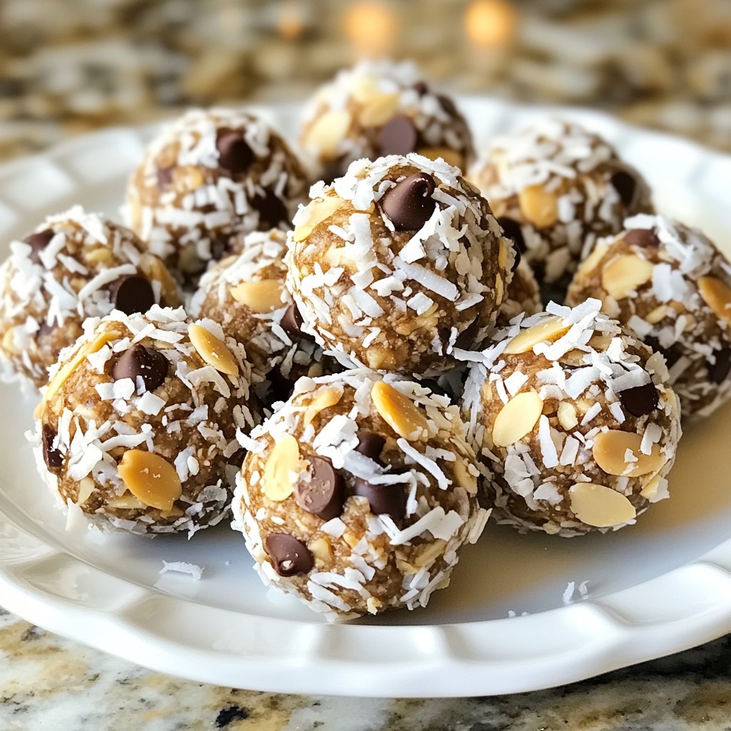 Almond Joy Energy Balls Tasty and Easy Snack Recipe