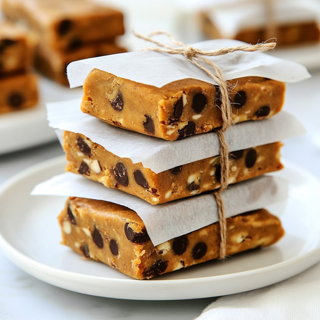 Peanut Butter Chocolate Chip Energy Bars Easy Recipe