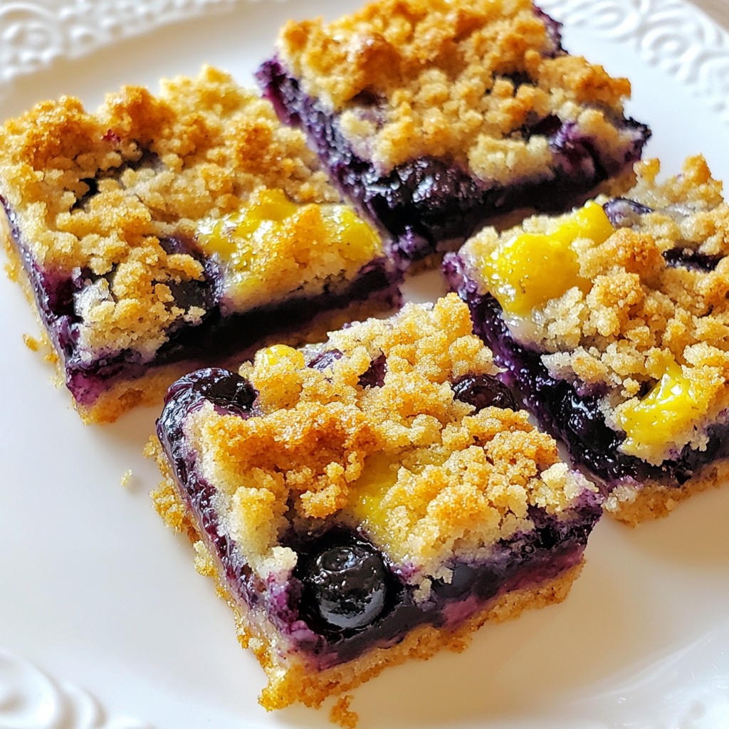 Gluten Free Blueberry Crumble Bars Easy and Delicious