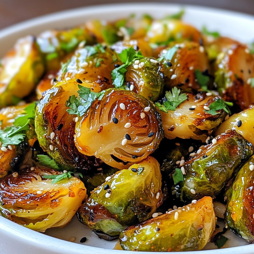 Sriracha Maple Brussels Sprouts Flavorful and Easy Dish