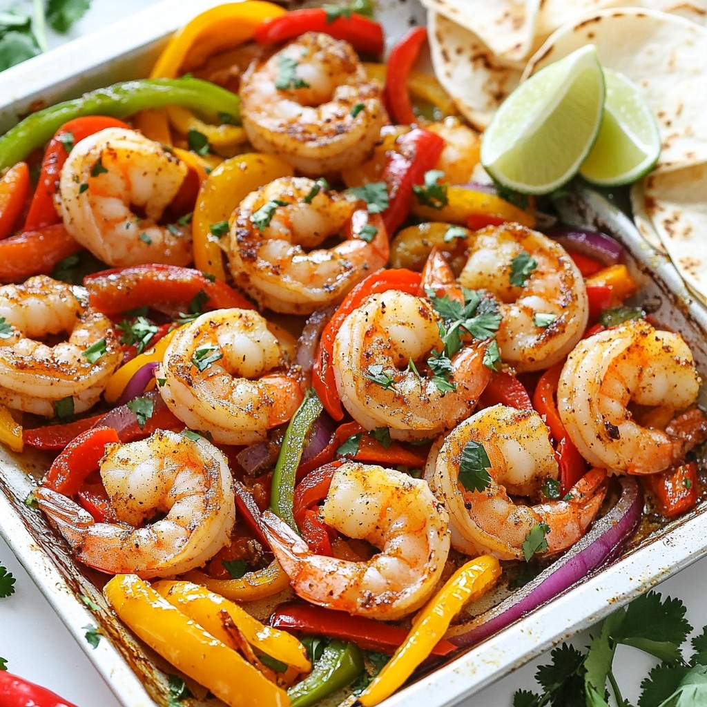 Sheet Pan Shrimp Fajitas Quick and Flavorful Meal