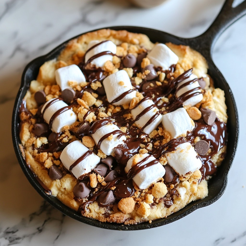 S’mores Cookie Skillet Irresistible Dessert Delight