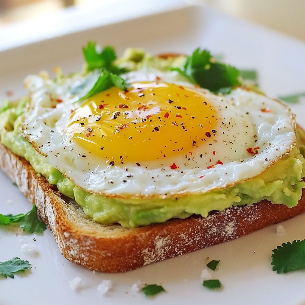 Avocado Egg Breakfast Toast Quick and Tasty Meal