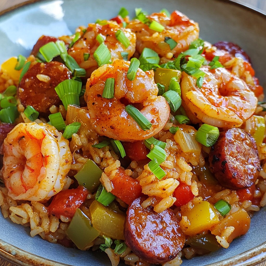 Savory Shrimp and Sausage Jambalaya Delight Recipe