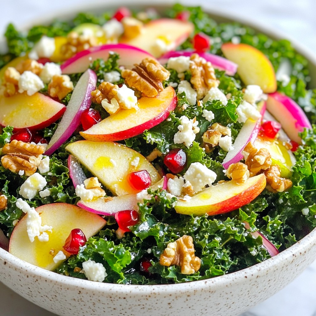 Winter Kale Apple Salad Fresh and Flavorful Delight
