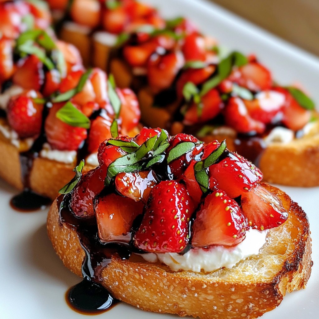 Balsamic Strawberry Bruschetta Easy and Flavorful Treat