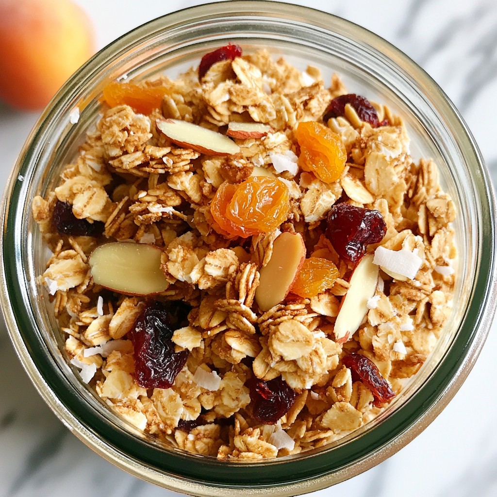 Coconut Almond Granola Clusters Crunchy Breakfast Treat