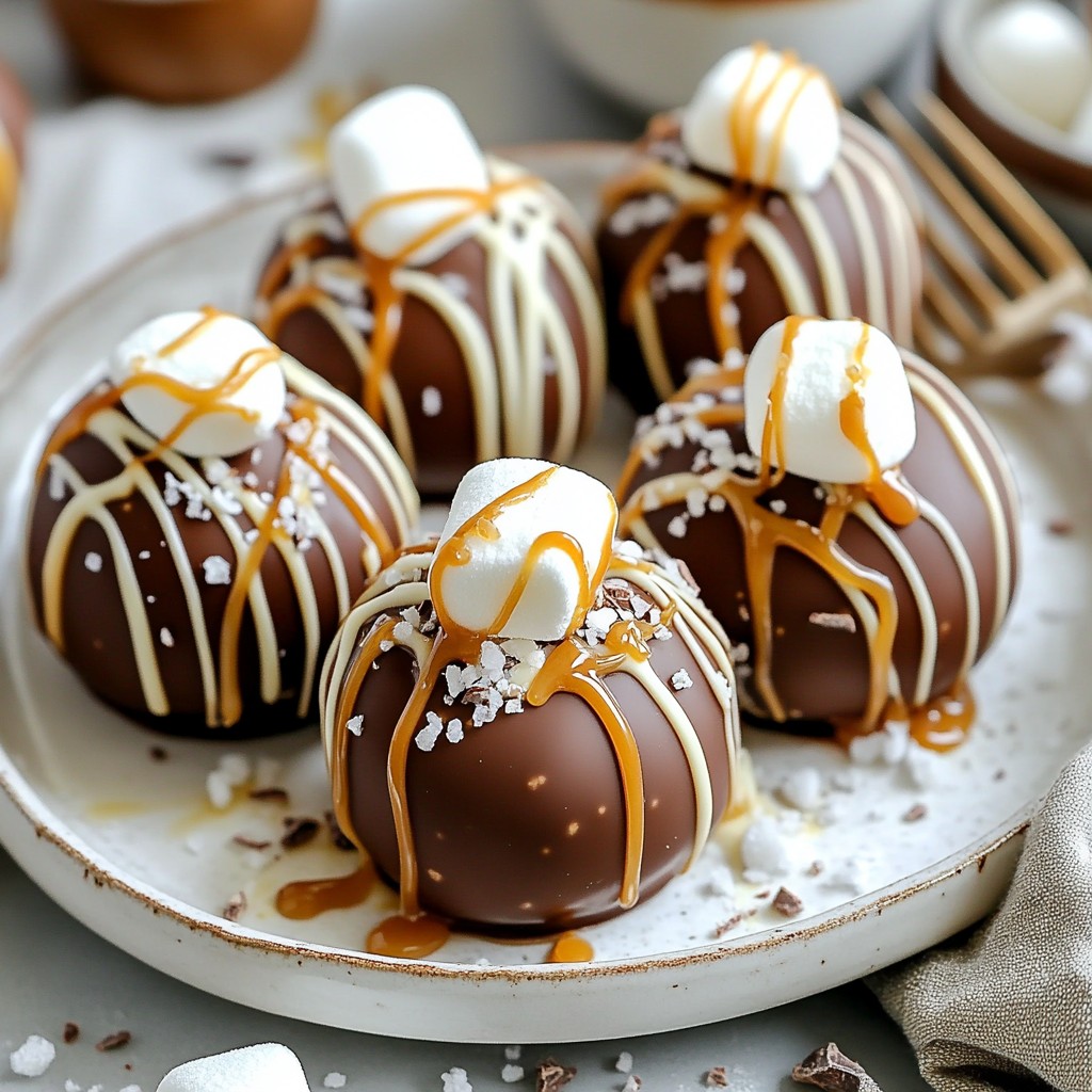 Salted Caramel Hot Chocolate Bombs Irresistible Treat
