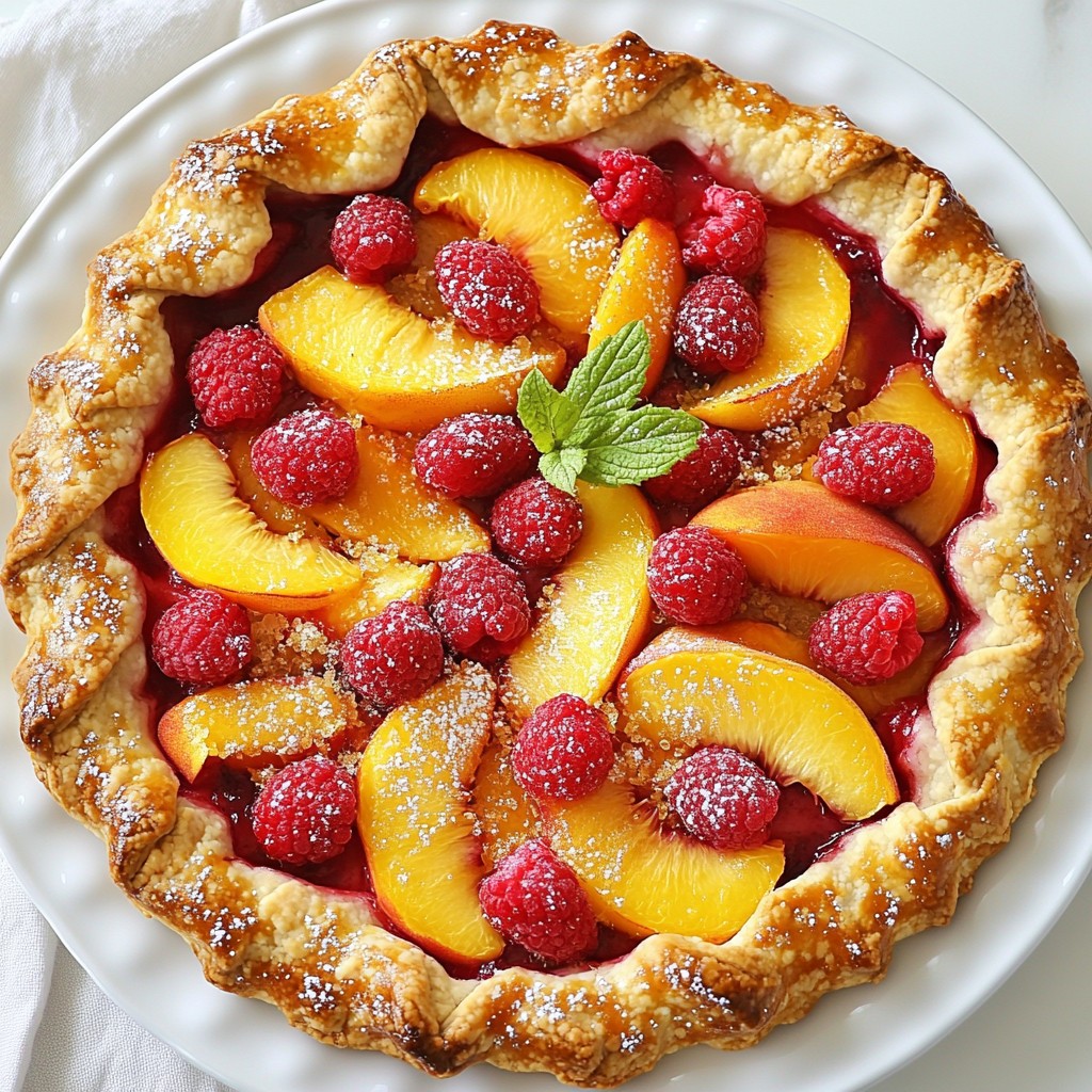 Peach Raspberry Galette Delightful and Easy Recipe