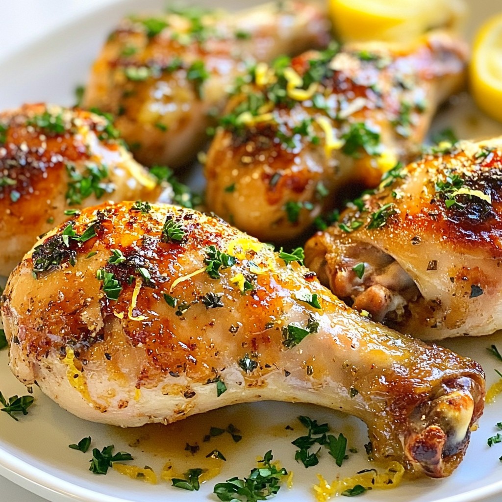 Herb Garlic Roasted Chicken Legs Savory Delight Recipe