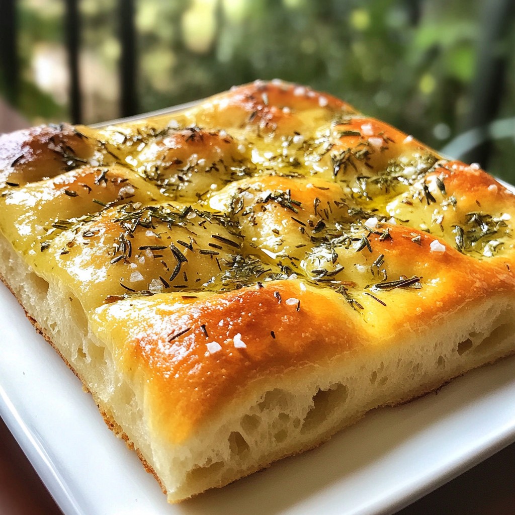 Garlic Herb Focaccia Simple and Flavorful Bread Recipe