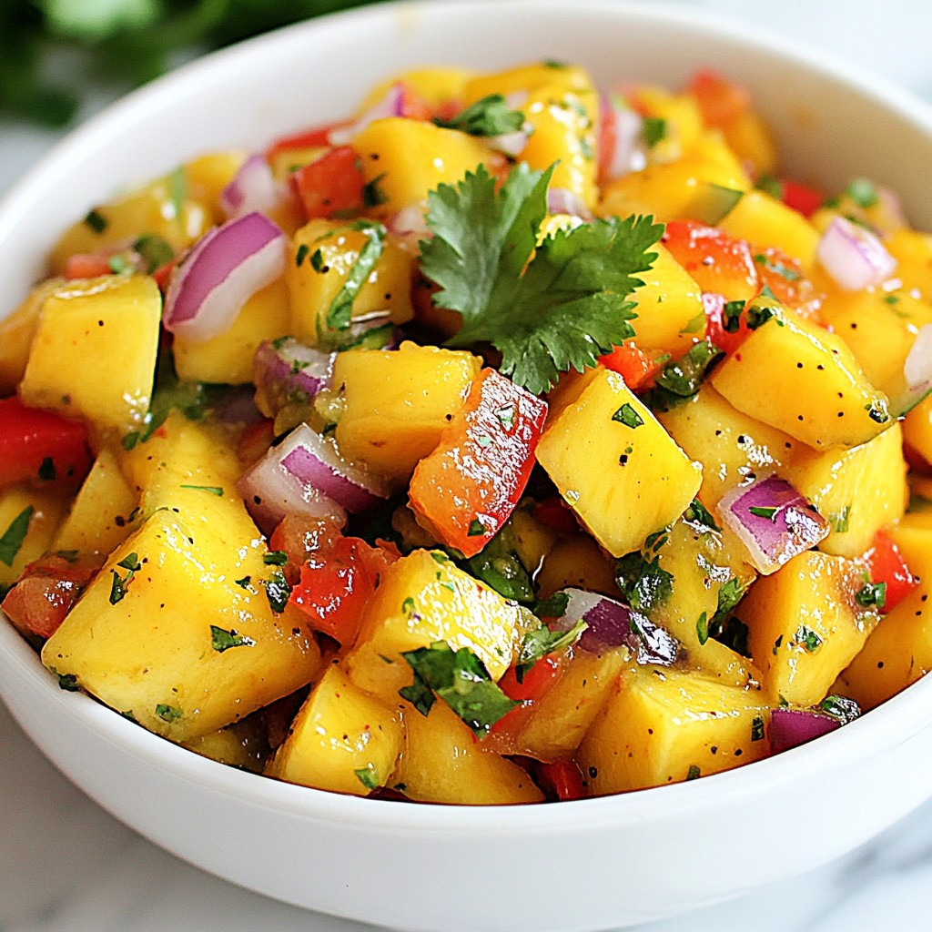 Spicy Mango Salsa Fresh and Flavorful Dish