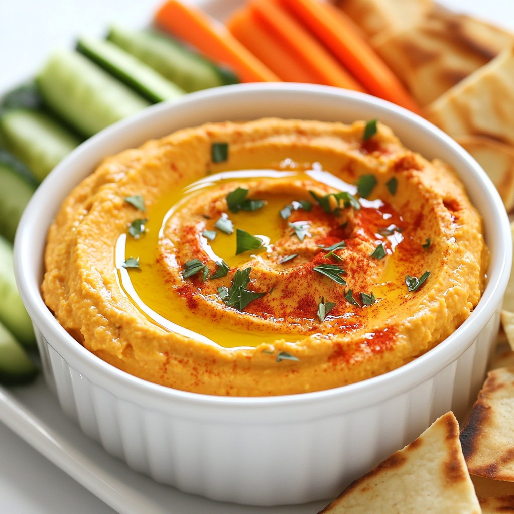 Roasted Red Pepper Hummus Flavorful and Healthy Dip