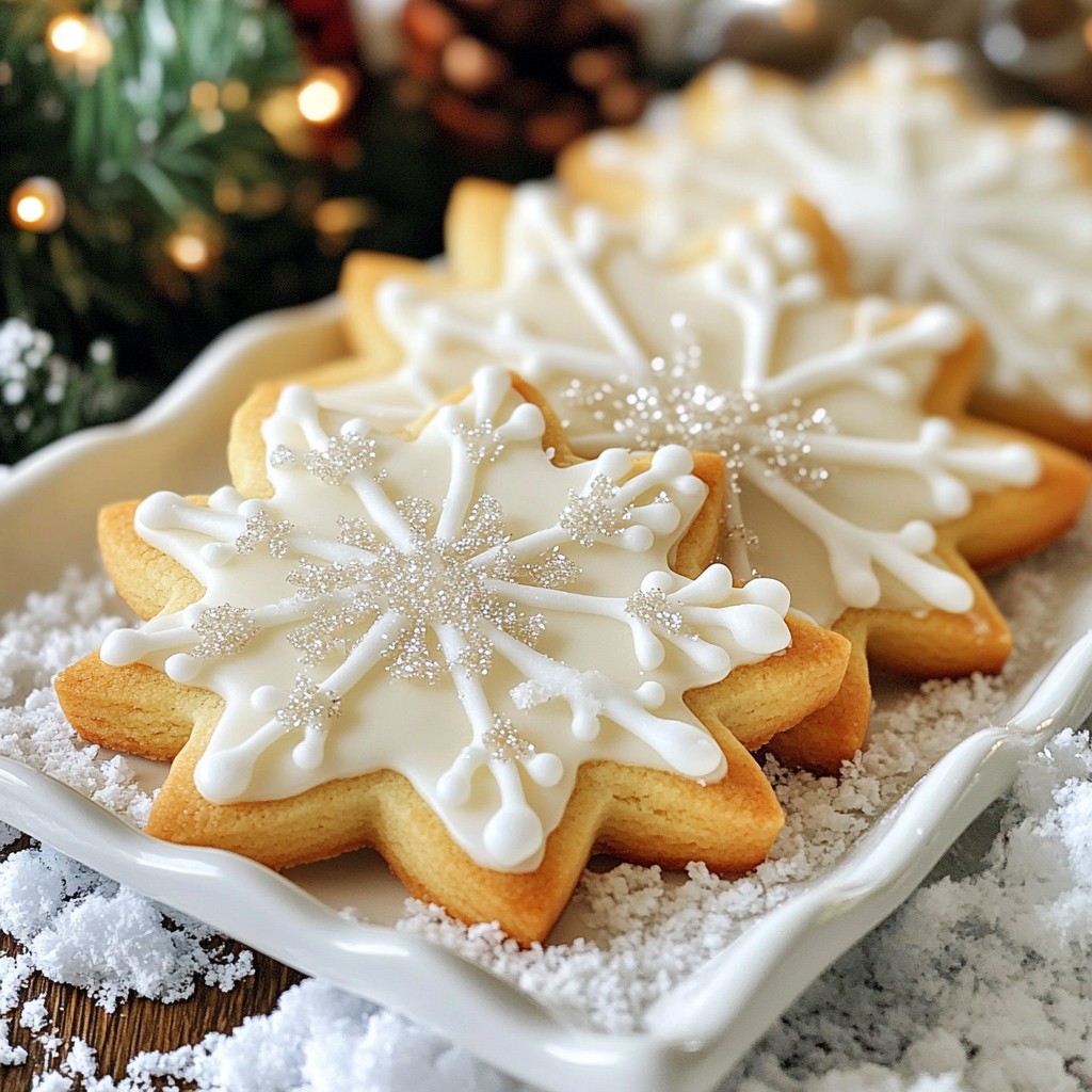 Snowflake Sugar Cookies Delightful Holiday Treats