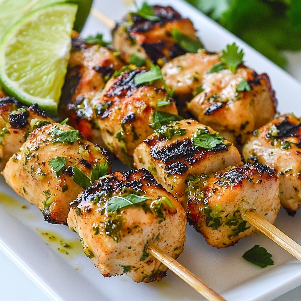 Habanero Lime Chicken Skewers Flavorful Grilling Recipe