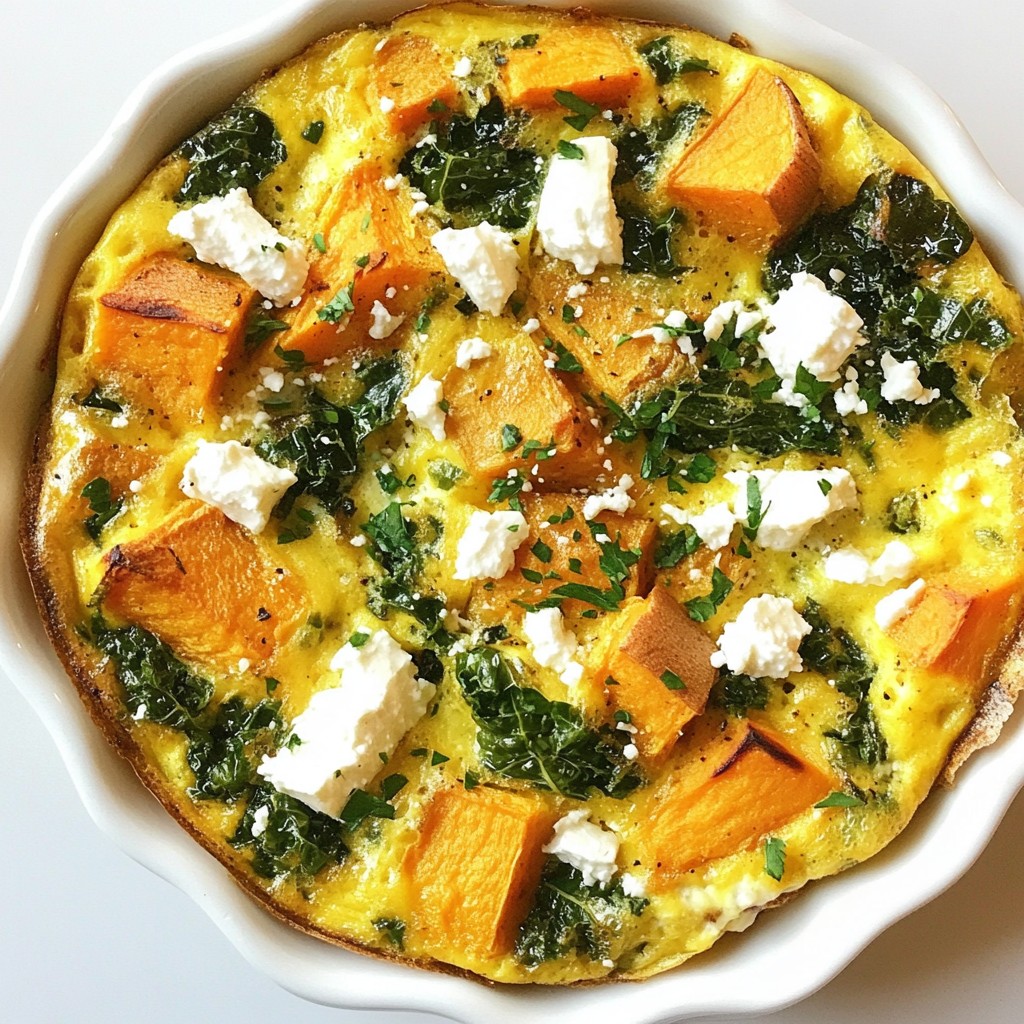 Sweet Potato Kale Frittata Flavorful and Nutritious Dish