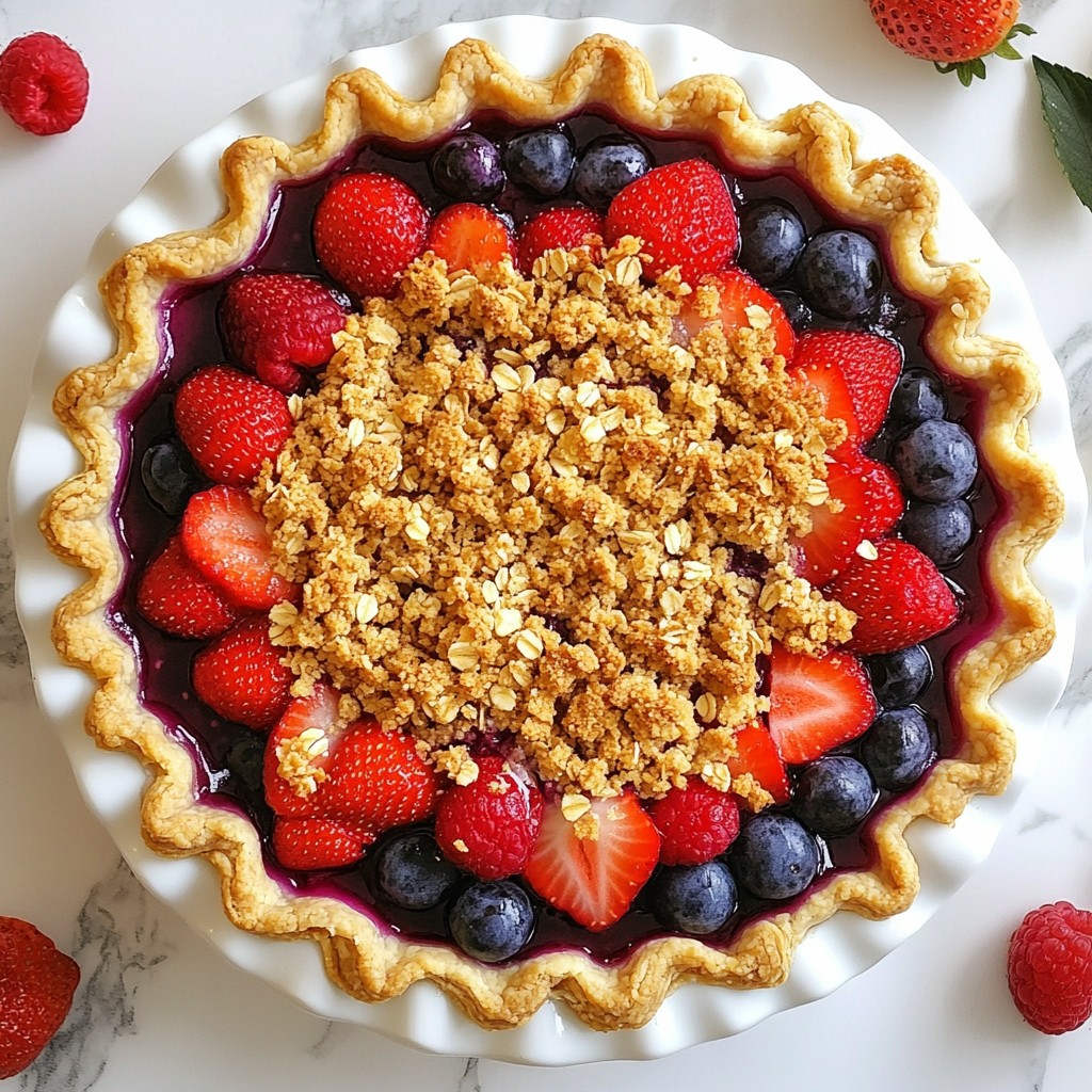 Triple Berry Crumble Pie Irresistible and Easy Recipe