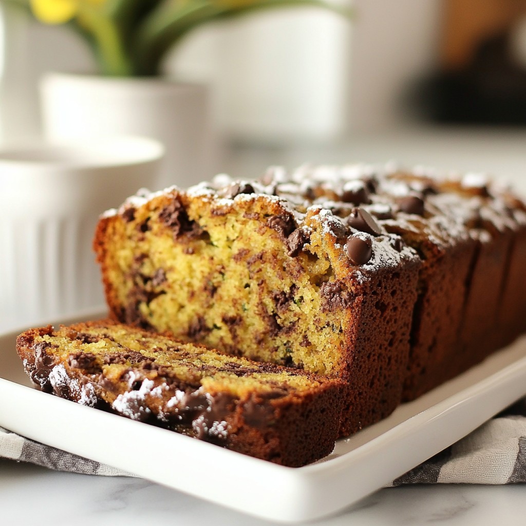 Chocolate Chip Zucchini Bread Tasty and Simple Recipe