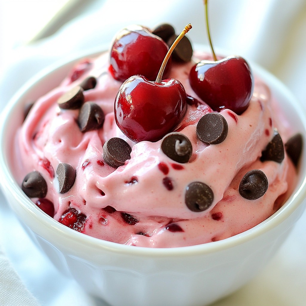 Cherry Chocolate Chip Nice Cream Delightfully Creamy Treat