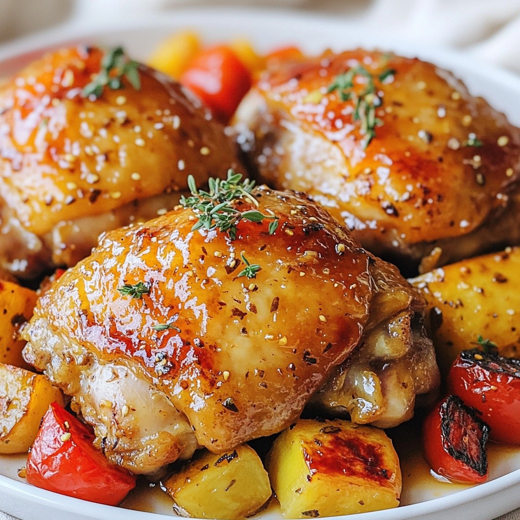 Honey Mustard Chicken Thighs Juicy and Flavorful Dish