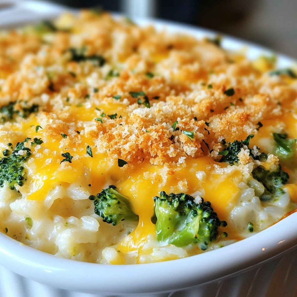 Cheesy Broccoli Rice Casserole Simple and Tasty Dish
