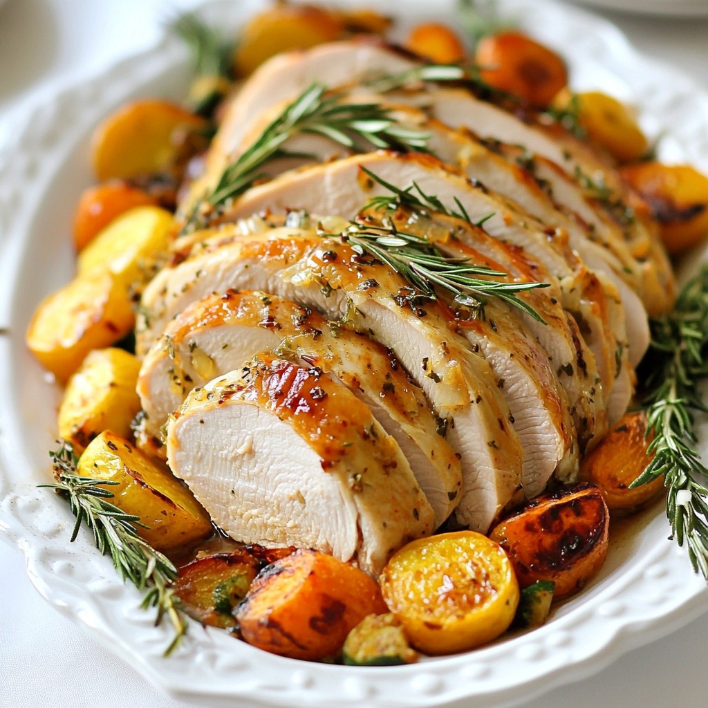 Garlic Herb Roasted Turkey Breast Flavorful Delight