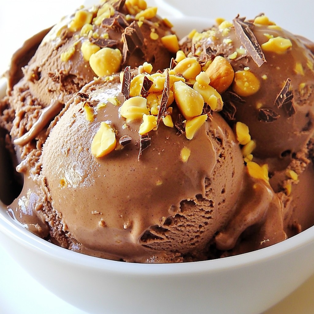 Chocolate Peanut Butter Banana Ice Cream Delightful Treat
