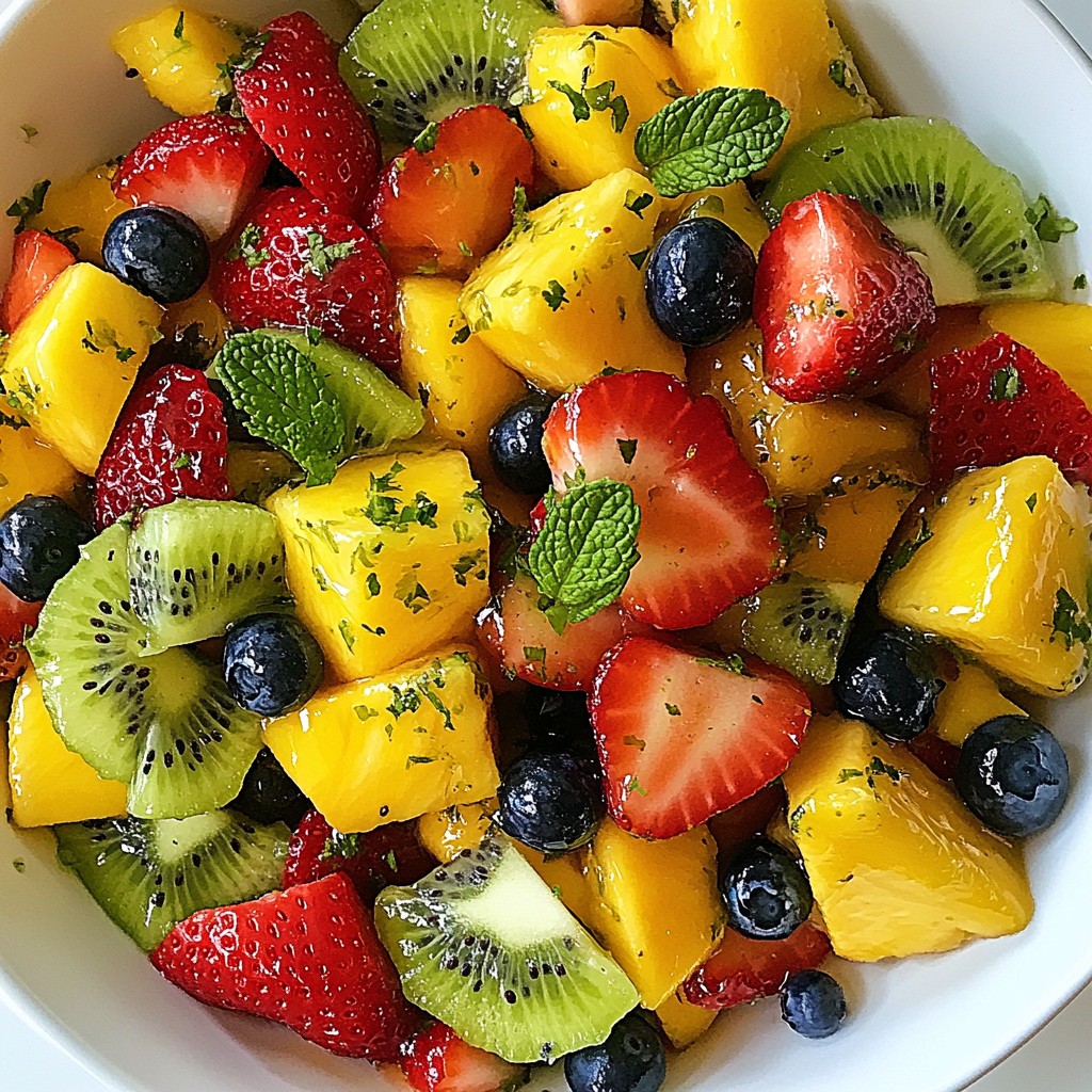 Honey Lime Fruit Salad Refreshing and Healthy Delight