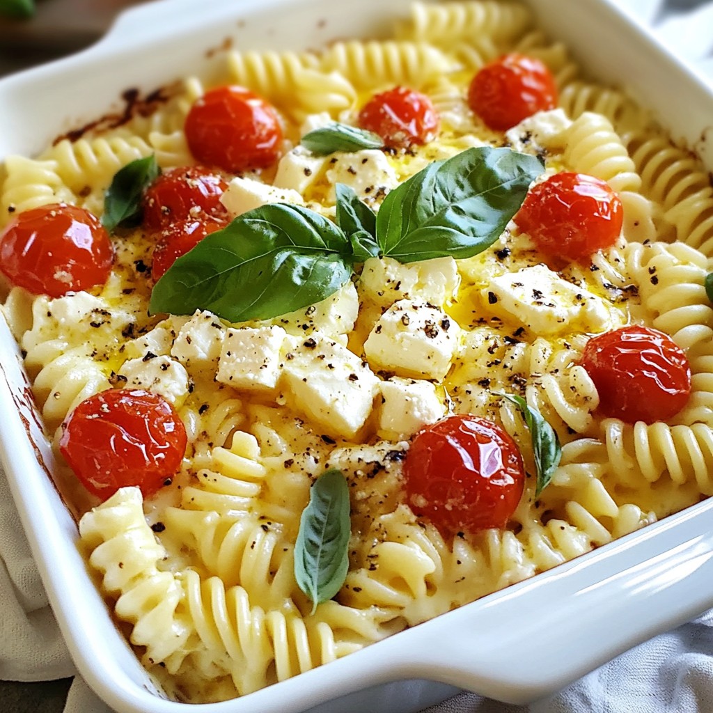 Baked Feta Tomato Pasta Simple and Flavorful Meal